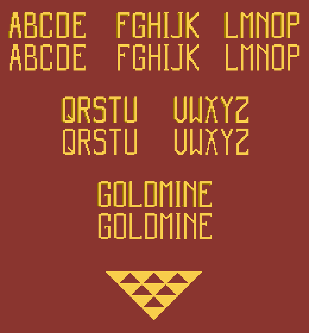 Goldmine font