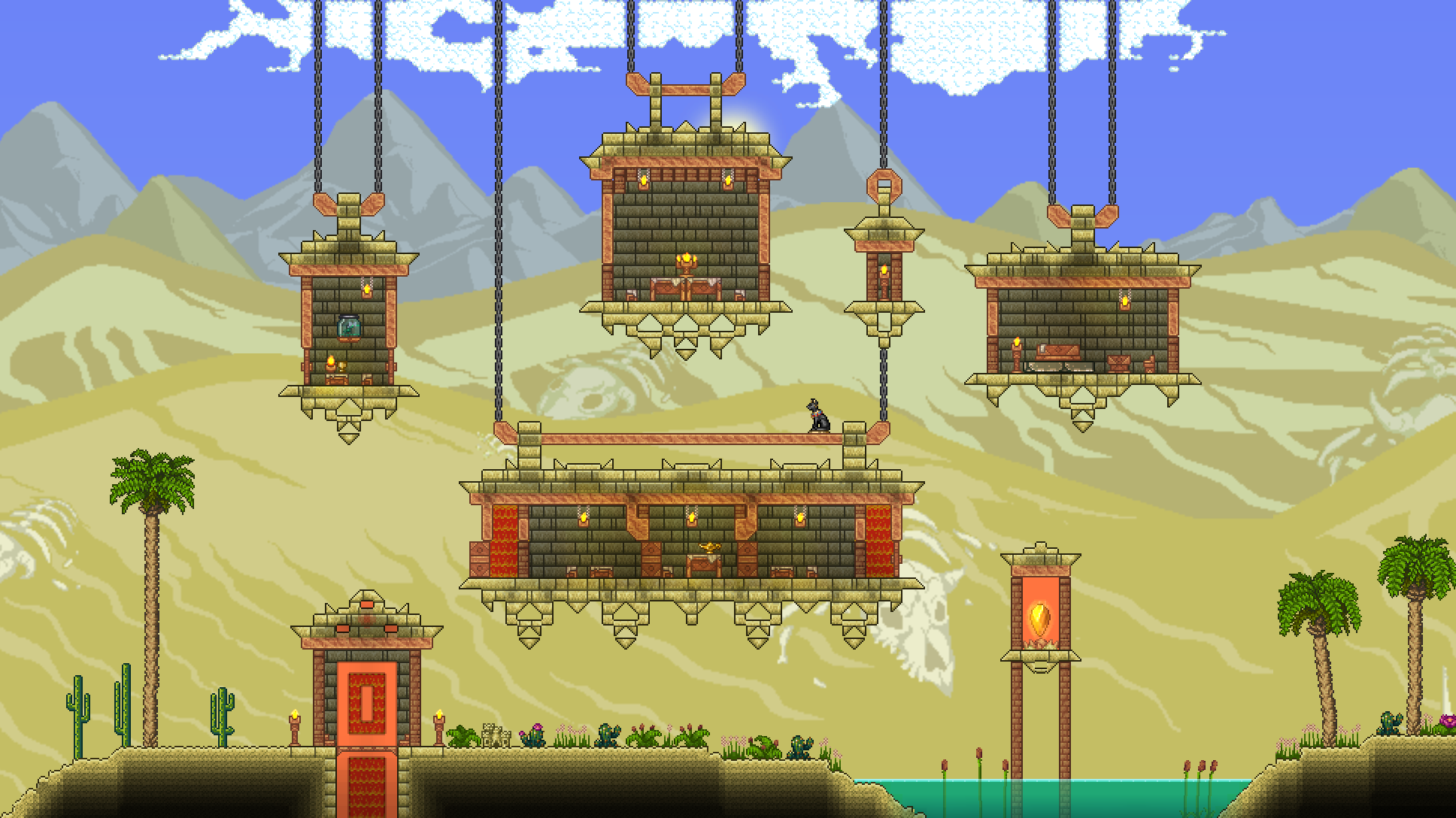 Desert lantern house